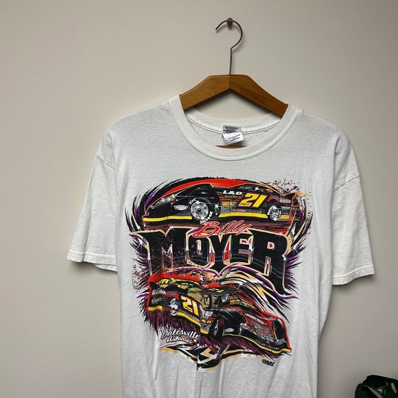 Early 00s Billy Moyer #21 Nascar‎ All over Print Shirt - Picture 3 of 6